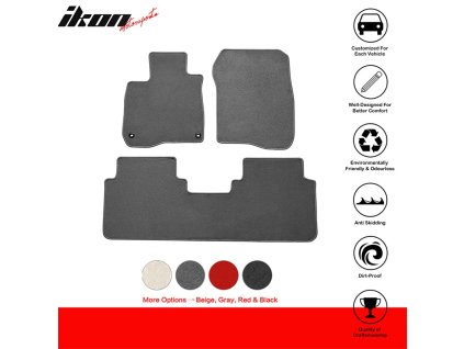 Honda CR-V 2017-2022 Tappetini in tessuto set da 3 pezzi nylon grigio