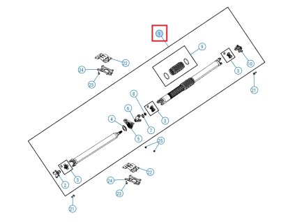 Dodge RAM 1500 5.gen DT Hriadeľ zadná 68455713AA