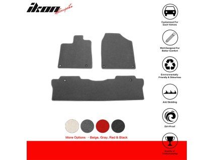 Honda Ridgeline 2017-2024 Tapis textile nylon gris