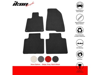 Honda Accord 2018-2022 Textilné koberce 4-dielna sada nylon čierna