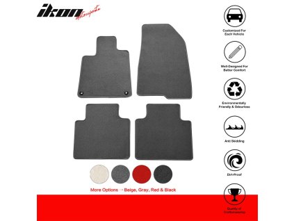 Honda Accord 2018-2022 Tappetini in tessuto set da 4 pezzi nylon grigio