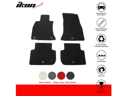 Kia Stinger 2018-2023 Tappetini in tessuto set da 4 pezzi nylon nero