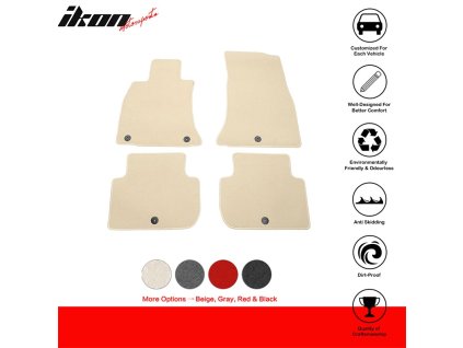 Kia Stinger 2018-2023 Tappetini in tessuto set da 4 pezzi nylon beige