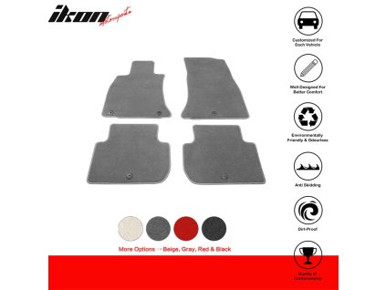 Kia Stinger 2018-2023 Textil Fußmatten 4-teiliges Set Nylon Grau