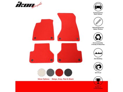 Audi A5 RS5 S5 Sportback 2018-2024 Textilní koberce nylon červená