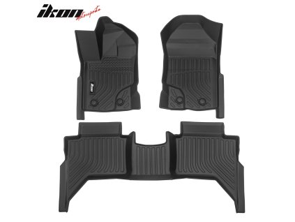 Ford Ranger Super Crew Cab 2019-2023 Gumové koberce TPE 3D černá