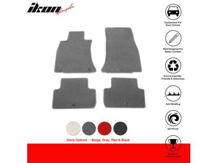 Genesis G70 2019-2023 Tapis de sol textile jeu de 4 pièces nylon gris