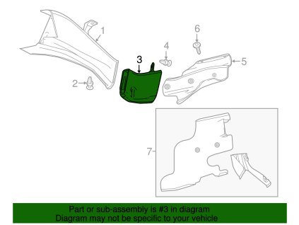 Chevrolet Camaro 6th Gen Front Brake Rotor Cooling Duct Driver Side