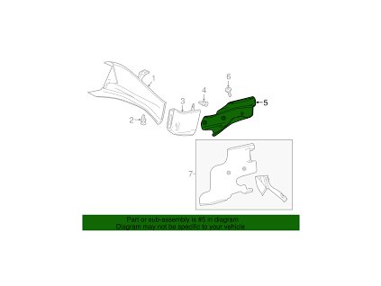 Chevrolet Camaro 6.gen Deflektor chladicího kanálu předního brzdového rotoru na straně řidiče 23326693