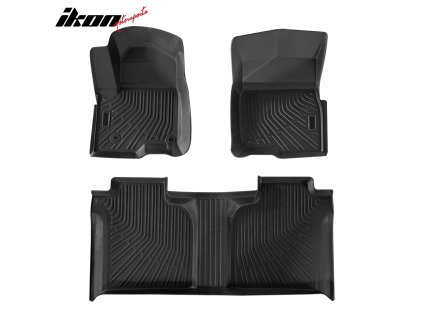 Chevrolet GMC Sierra Silverado 1500 2500 3500 2019-2024 Gumové koberce TPE 3D černá
