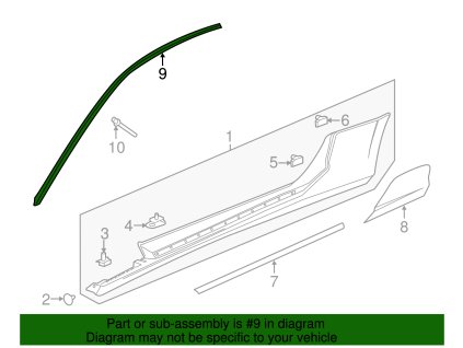 Chevrolet Camaro 6.gen Střešní lišta předního čela na straně řidiče 23373323