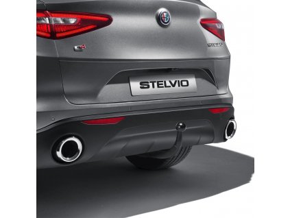 Alfa Romeo Stelvio Rear bumper extension Matte Miron Grey