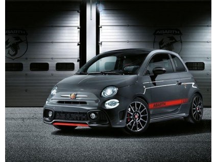 Abarth 500 Stickers Abarth, red