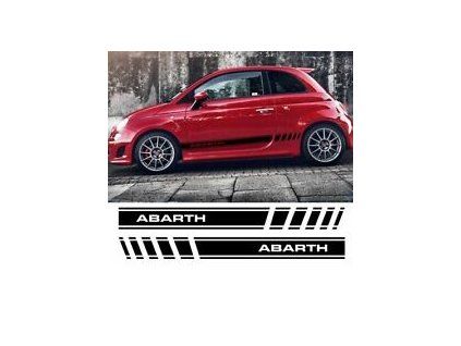 Abarth 500 Autocollants Abarth, noirs