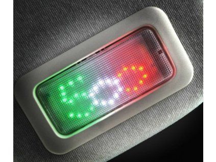 Abarth/Fiat 500 Éclairage intérieur LED, vert-blanc-rouge
