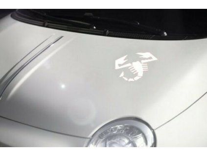 Abarth 500/Grande Punto/Evo Стикер Abarth, бял