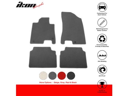 Hyundai Sonata 2020-2025 Kia K5 2021-2025 Textilní koberce nylon šedá