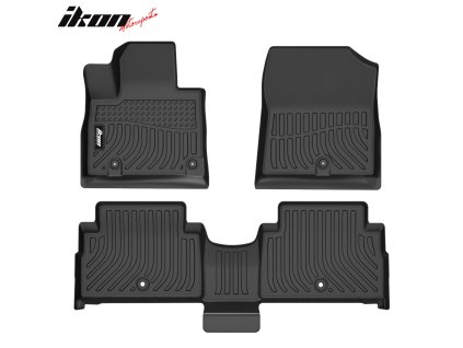 Hyundai Santa Fe Hybrid 2021-2023 Gumové koberce TPE 3D černá