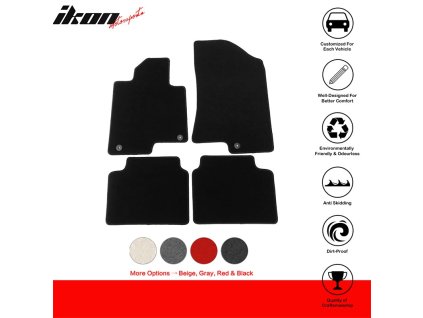 Kia K5 Optima 2021-2023 Textilfußmatten 4-teiliges Set Nylon Schwarz