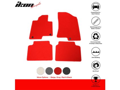 Kia K5 Optima 2021-2023 Textil szőnyegek 4 részes készlet nylon piros
