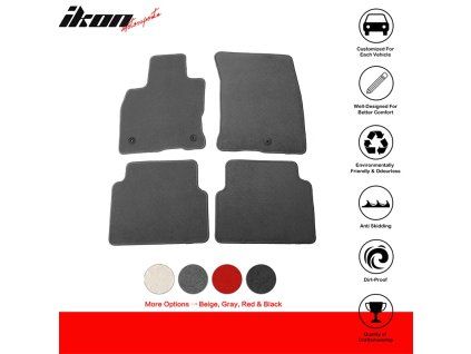 Ford Bronco Sport 2021-2025 Tapis de sol textile jeu de 4 pièces nylon gris