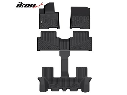 Kia Sorento 2021-2025 Gumové koberce 4dílná sada TPE 3D černá