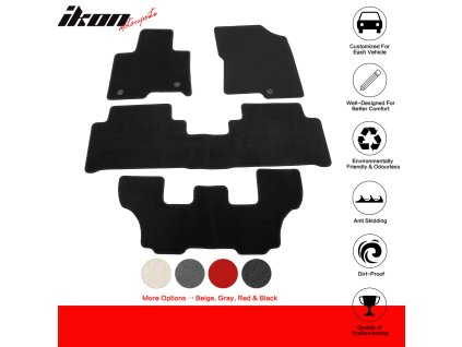 Kia Sorento Plug-In Hybrid 2021-2025 Textilní koberce nylon černá