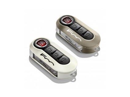 Abarth / Fiat Coques de clé blanc/beige
