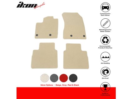 Nissan Rogue 2021-2025 Textilné koberce 4-dielna sada nylon béžová