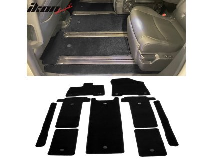 Toyota Sienna 2021-2025 Textilní koberce 9dílná sada nylon černá