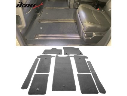 Toyota Sienna 2021-2025 Textilní koberce 9dílná sada nylon šedá