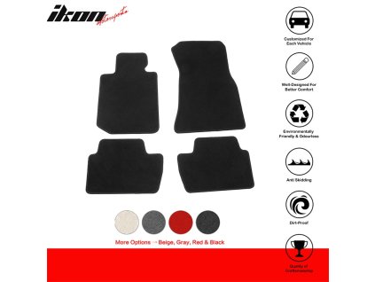 BMW 2er 230i M240i 2022-2023 Textil Fußmatten 4-teiliges Set Schwarz
