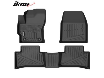 Corolla Cross FWD 2022-2024 Tappetini in gomma set da 3 pezzi TPE 3D nero