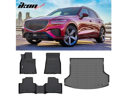 Genesis GV70 2022-2024 Tappetini in gomma TPE 3D nero