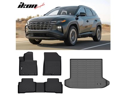 Hyundai Tucson Hybrid 2022-2024 Gumové koberce TPE 3D černá