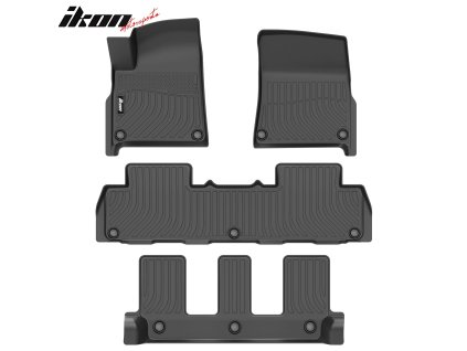 Rivian R1S 2022-2024 Tappetini in gomma set da 4 pezzi TPE 3D nero