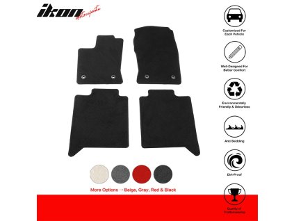 Toyota Tundra Crewmax 2022-2024 Tappetini in tessuto set da 4 pezzi nylon nero