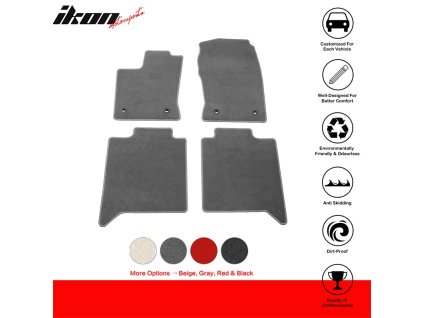 Toyota Tundra Crewmax 2022-2024 Tappetini in tessuto set da 4 pezzi nylon grigio