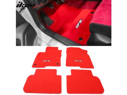 Honda Civic Acura Integra 2022-2025 Textilní koberce 4dílná sada nylon červená s FL logem