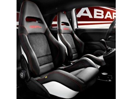 Abarth 500 Asientos Sabelt Alcantara/Blanco