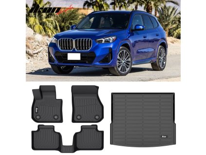 BMW X1 2023-2024 Gumové koberce TPE 3D černá