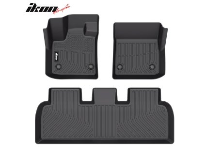 Fisker Ocean 2023-2024 Tappetini in gomma set da 3 pezzi TPE 3D nero