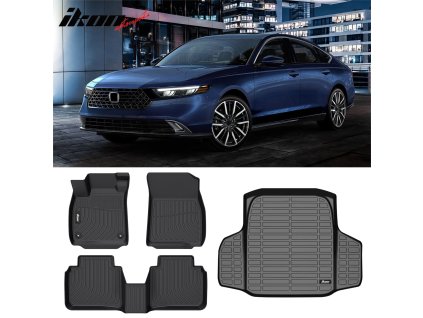 Honda Accord 2023-2024 Gumové koberce TPE 3D černá