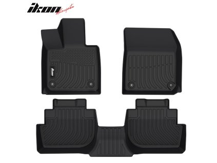 VinFast VF8 2023-2025 Tappetini in gomma set da 3 pezzi TPE 3D nero