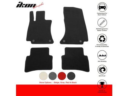 Mercedes Benz E-Class W214 E200 E350 E450 2024-2025 Tapis textile jeu de 4 pièces nylon noir