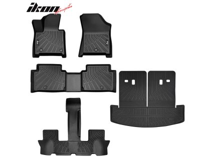 Hyundai Santa Fe 2024-2025 Gumové koberce TPE 3D černá