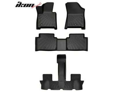 Hyundai Santa Fe 2024-2025 Gumové koberce TPE 3D černá