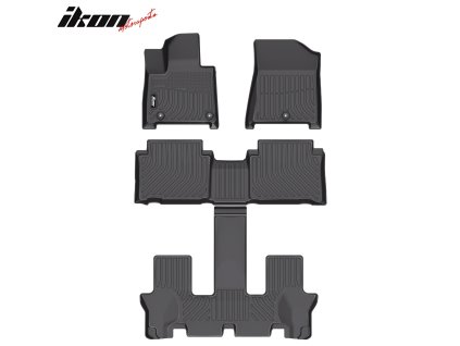 Hyundai Santa Fe 2024-2025 Gumové koberce TPE 3D černá