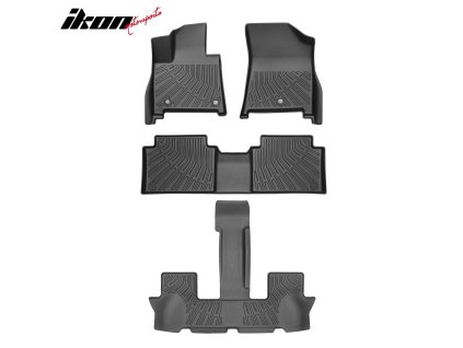 Hyundai Santa Fe 2024-2025 Gumové koberce TPE 3D černá