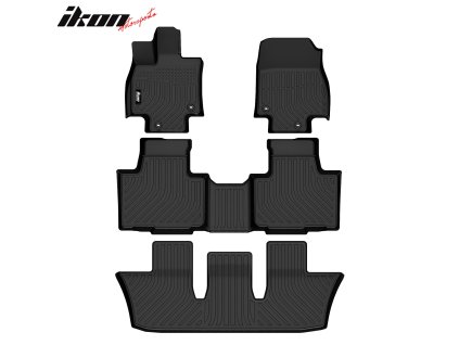 Toyota Grand Highlander 7 Seats 2024-2025 Gumové koberce TPE 3D černá